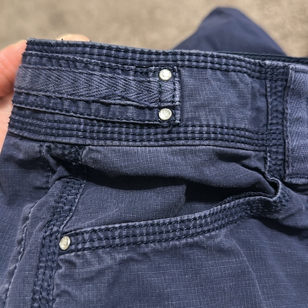 Chico’s Cotton and Spandex Casual Navy Pants Size 2 (Large-12) with Four Pockets - Picture 13 of 17